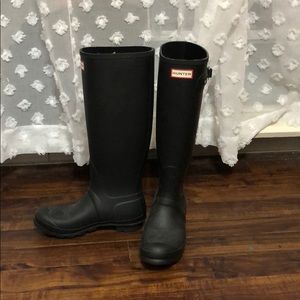 Hunter Women’s Rain Boots - matte black